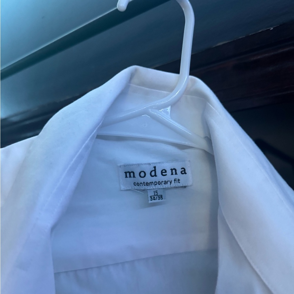 Modena White Button-Up Shirt - Picture 2 of 3